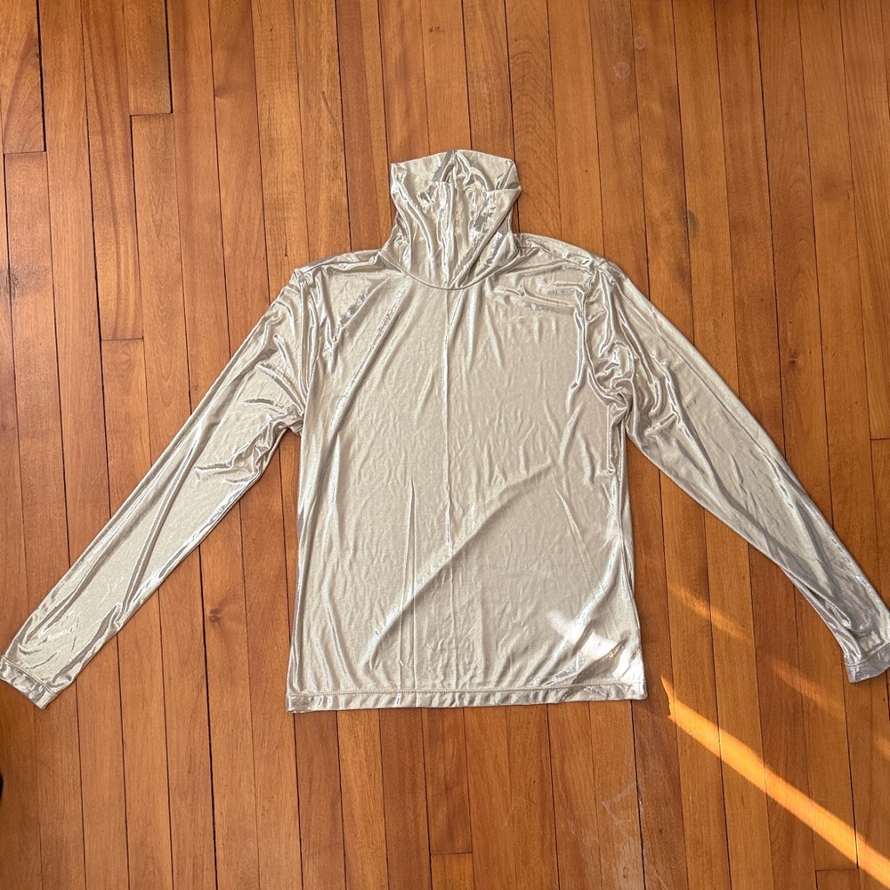 H&M Metallic Long Sleeve Top